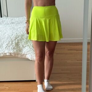 Neon Green Active Sport Skort